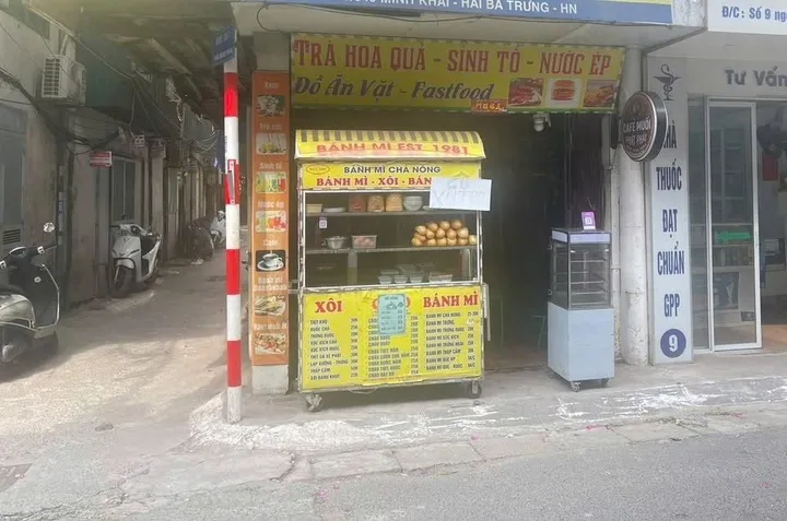 SANG NHƯỢNG CỬA HÀNG BÁNH MÌ – XÔI – CAFE - 2 MẶT TIỀN SIÊU ĐẸP, HÀ NỘI