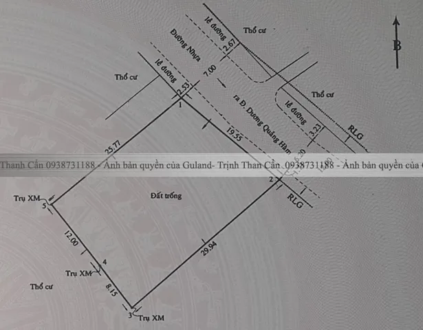 Bán Đất 547m2 có sẵn 547 m2 thổ cư giá 63 tỷ tại Đường Dương Quảng Hàm Phường 6 Quận Gò Vấp TP. Hồ Chí Minh