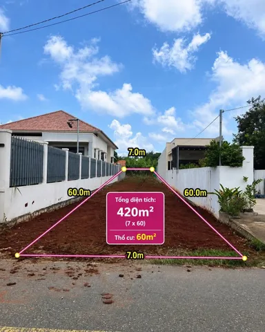420M² MẶT TIỀN ĐƯỜNG SỐ 8 HÒA LONG – TRỤC ĐƯỜNG ĐẸP, DÂN CƯ Ở KÍN – GẦN CHỢ, GẦN CAO TỐC GIÁ 3 TỶ 250