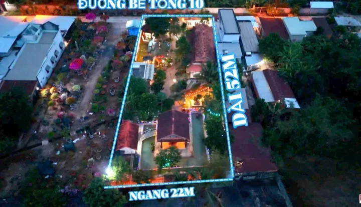 Bán nhà vườn đẹp xã Nhuận Đức tdt 1123m2 ( 300m2 thổ) gồm homstay, nhà thủy rạ giá 7,9 tỷ
