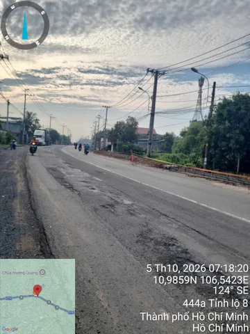 (B450) Đất mặt tiền Tỉnh Lộ 8, xã Tân Thạnh Tây, dt 646m2, giá 5 tỷ 800