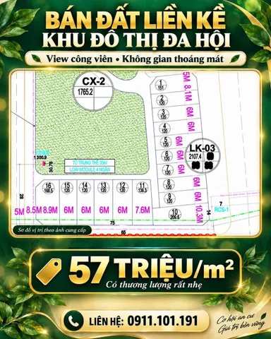 Bán Đất 120m2 có sẵn 120 m2 thổ cư giá 6.84 tỷ tại Đường Đa Hội - Chọn - Phường Phù Khê Bắc Ninh