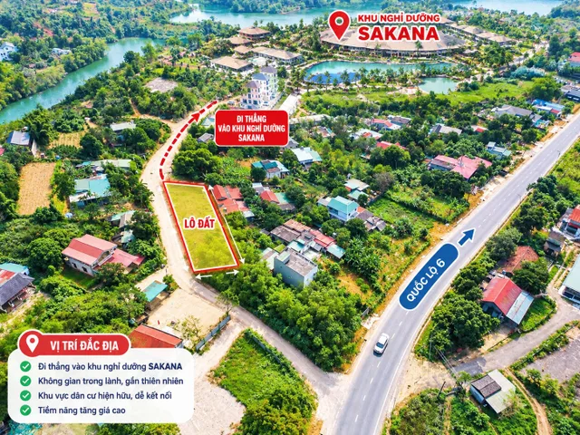 🚀 CHỈ TỪ 400TR – SỞ HỮU ĐẤT GẦN SAKANA RESORT, KỲ SƠN – HÒA BÌNH 🔥