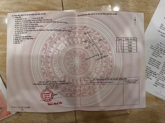 Bán Đất 573m2 giá 101 triệu tại Xã Quảng Hiệp Huyện Cư M'gar Đắk Lắk