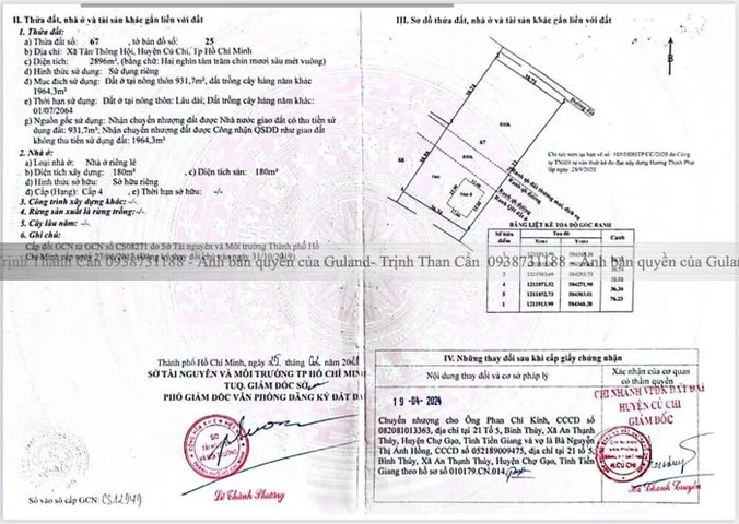 Bán Nhà riêng 2896m2 có sẵn 932 m2 thổ cư giá 14 tỷ tại Đường Suối Lội Xã Tân Thông Hội Huyện Củ Chi TP. Hồ Chí Minh
