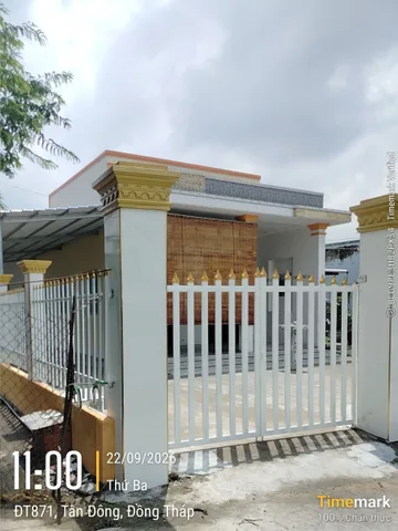 Bán Nhà riêng 376.9m2 có sẵn 200 m2 thổ cư giá 1.8 tỷ tại Đường Tỉnh 871 Xã Tân Đông Huyện Gò Công Đông Tiền Giang