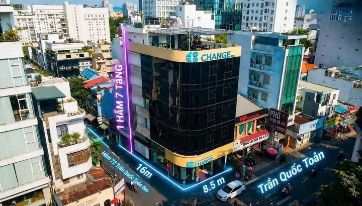 Bán tòa nhà góc 2 mặt tiền 72D Trần Quốc Toản, P. Võ Thị Sáu, Quận 3