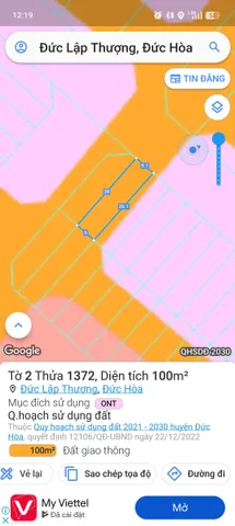 🔥 ĐẤT THỔ CƯ 100m² – ĐỨC HÒA 3 – GIÁ 1 TỶ 150 🔥