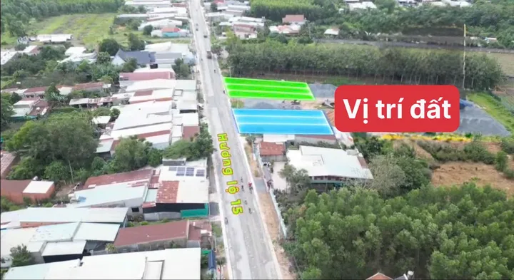 Bán lô đất 2 mặt tiền kinh doanh Hương Lộ 15 cực đẹp, diện tích khủng, giá chỉ 1tỷx