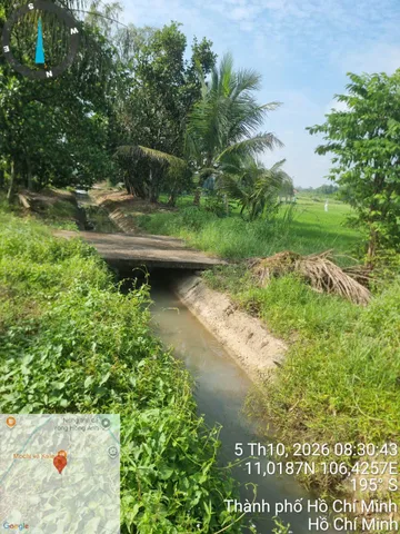 (L730) Bán Đất  mặt tiền Kênh, dt 3562m2, giá 3.8 tỷ tại Xã Phước Thạnh Huyện Củ Chi TP. Hồ Chí Minh