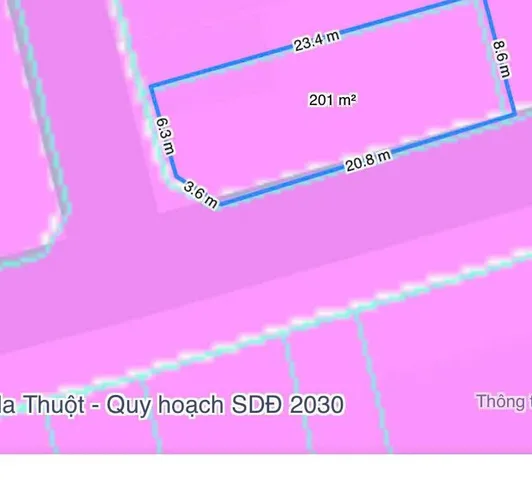 Bán Đất 201m2 có sẵn 201 m2 thổ cư giá 1.1 tỷ tại Xã Hòa Thắng Thành phố Buôn Ma Thuột Đắk Lắk