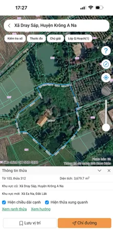 Bán Đất 3570m2 có sẵn 400 m2 thổ cư giá 2.39 tỷ tại Xã Dray Sáp Huyện Krông A Na Đắk Lắk