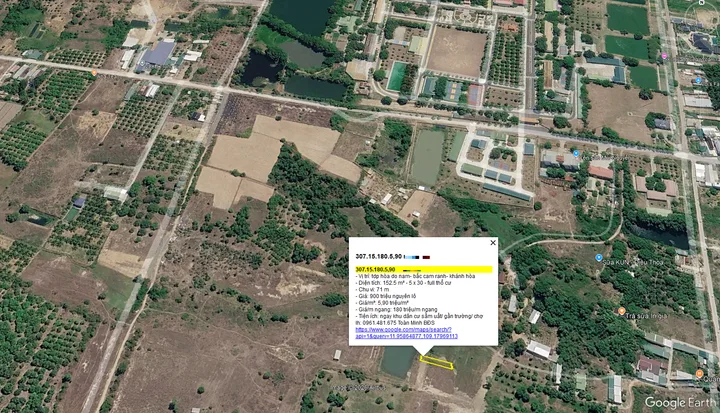 TDP HÒA DO NAM – BẮC CAM RANH – KHÁNH HÒA | 152,5M² FULL THỔ CƯ – GIÁ CHỈ 900 TRIỆU