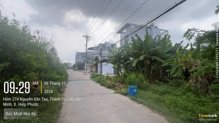 Bán Đất 110 m2 thổ cư giá 4.95 tỷ tại Đường Nguyễn Văn Tạo Xã Long Thới Huyện Nhà Bè TP. Hồ Chí Minh