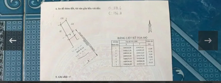 Bán Đất 423m2 có sẵn 318.4 m2 thổ cư giá 7.62 tỷ tại Xã Vạn Thắng Huyện Vạn Ninh Khánh Hòa