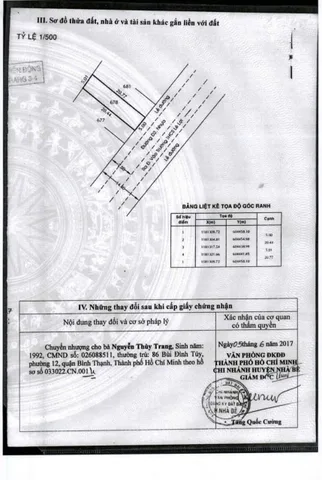 Bán Đất 103m2 có sẵn 103 m2 thổ cư giá 3.61 tỷ tại Đường Lê Thị Tám Xã Nhơn Đức Huyện Nhà Bè TP. Hồ Chí Minh