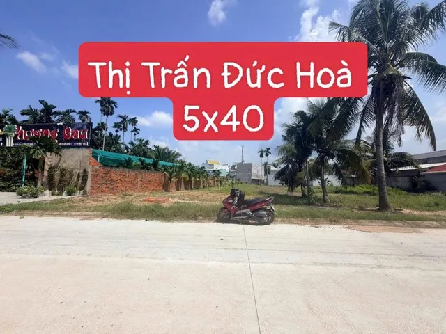 Bán Đất 200m2 có sẵn 200 m2 thổ cư giá 1.25 tỷ tại Thị trấn Đức Hòa Huyện Đức Hòa Long An