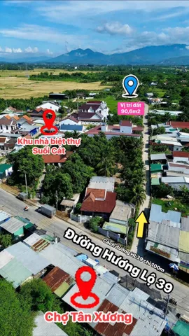 Bán Đất 90m2 có sẵn 90 m2 thổ cư giá 720 triệu tại Xã Suối Cát Huyện Cam Lâm Khánh Hòa