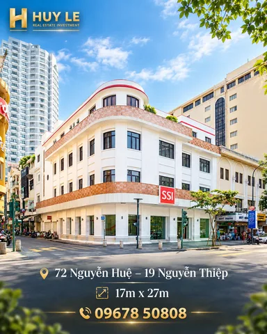 2 Mặt Đường Nguyễn Huệ - Nguyễn Thiệp [18 x 27m]