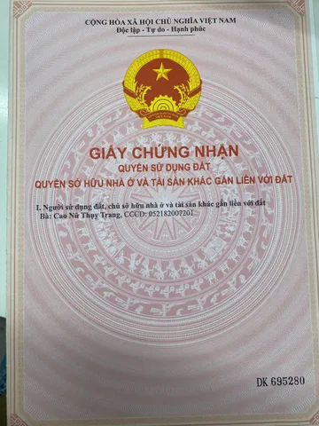 Bán Đất 84m2 có sẵn 84 m2 thổ cư giá 450 triệu tại Xã Phước Hiệp Huyện Tuy Phước Bình Định