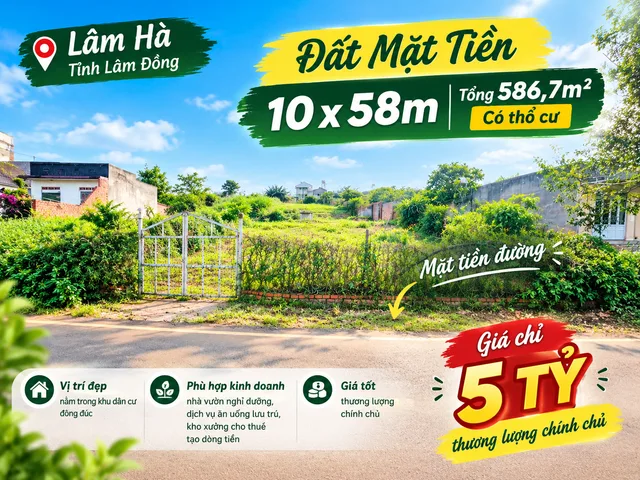 Bán đất xã Tân Hà, huyện Lâm Hà, tỉnh Lâm Đồng