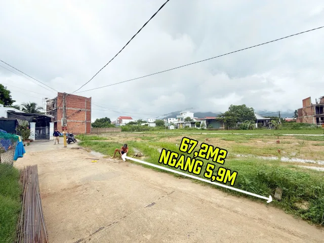 Bán Đất 67.2m2 có sẵn 65.4 m2 thổ cư giá 1.48 tỷ tại Đường Thông Tin Xã Diên An Huyện Diên Khánh Khánh Hòa