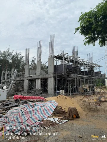 🔴 Bán cặp đất Biển Võ Nguyên Giáp, Đang xây dựng 9 Tầng 1 Hầm sàn 2400m2 - Giá 55 tỷ