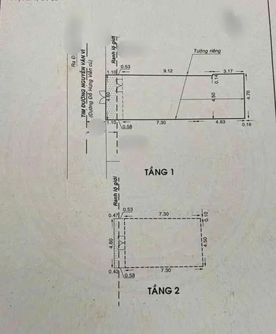 Bán Nhà riêng 65m2 có sẵn 60 m2 thổ cư giá 6.35 tỷ tại đường Nguyễn Văn Vĩ Phường 12 Quận Tân Bình TP. Hồ Chí Minh