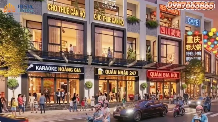FIESTA CENTRAL BÌNH DƯƠNG – nhà phố 2 mặt tiền đối diện trường Nguyễn Khuyến cơ sở 2 098.766.3865