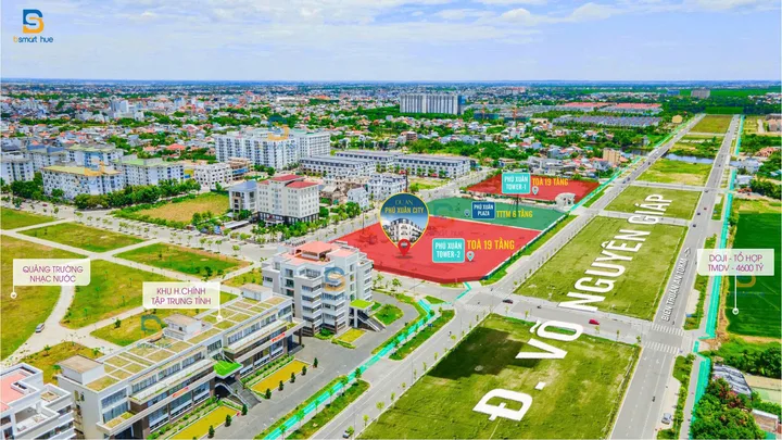 Phú Xuân City thanh toán dài hạn dòng tiền Lưu trú 1tỷ/năm trung tâm TP Huế