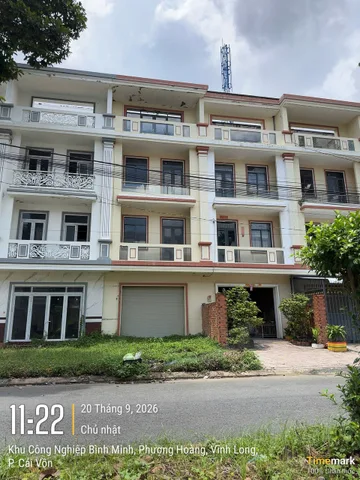 💥♻️ (CHỦ NHÀ RAO) NHÀ 1 TRỆT 3 LẦU, DT 105M2, DTXD 335M2, LỘ 30M, KHU DC HOÀNG QUÂN, PHƯỜNG CÁI VỒN, VĨNH LONG