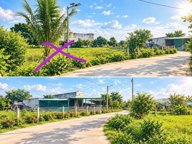 Bán Đất đẹp 1.850m2 có sẵn 240m thổ . Long Mỹ- Láng Dài