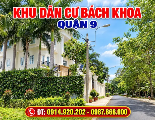 Bán đất nhà phố KDC Bách Khoa Quận 9 cũ, nền vị trí đẹp, sổ đỏ, LH 0914920202, thiện chí bán