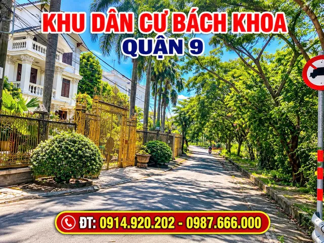 Bán đất nhà phố KDC Bách Khoa Quận 9 cũ, nền vị trí đẹp, sổ đỏ, LH 0914920202, thiện chí bán