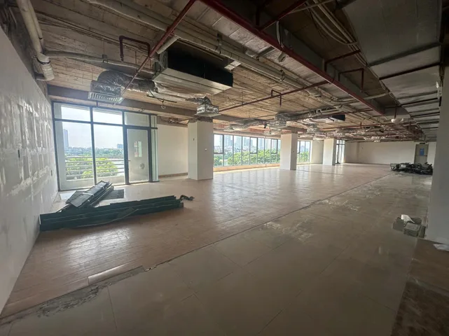 🌊 CHO THUÊ SÀN 400M² ĐƯỜNG NGUYỄN HỮU THỌ VIEW HỒ LINH ĐÀM 2 MẶT KÍNH, THÔNG SÀN