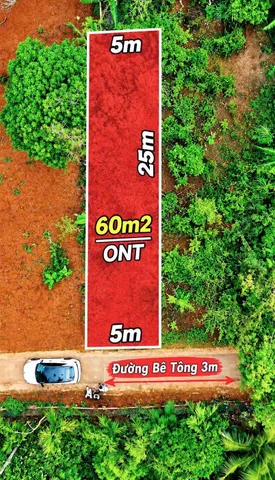 Bán Đất 123.1m2 có sẵn 60 m2 thổ cư giá 560 triệu tại Xã Ea KNuec Huyện Krông Pắc Đắk Lắk