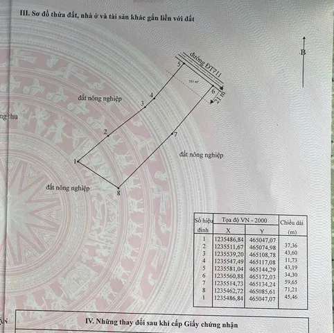 Bán Đất 5007m2 có sẵn 300 m2 thổ cư giá 2.5 tỷ tại Xã Thuận Hòa Huyện Hàm Thuận Bắc Bình Thuận