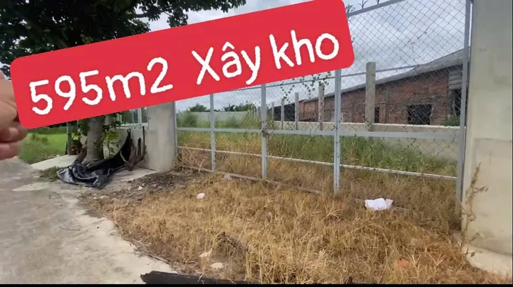 Bán Đất 595m2 có sẵn 595 m2 thổ cư giá 3.8 tỷ tại Xã Đức Hòa Thượng Huyện Đức Hòa Long An