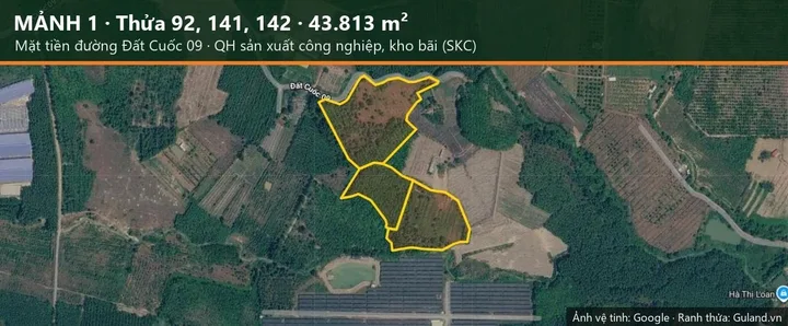 Bán đất quy hoạch SKC 4,38 ha mặt tiền đường Đất Cuốc 09, Bắc Tân Uyên, giá 2,35 tr/m²