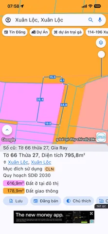 Bán Đất 795.8m2 giá 9 tỷ tại Đường Ngô Gia Tự Thị trấn Gia Ray Huyện Xuân Lộc Đồng Nai