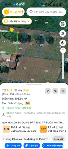 Bán Đất 1400m2 có sẵn 239 m2 thổ cư giá 3.4 tỷ tại Phường Khánh Xuân Thành phố Buôn Ma Thuột Đắk Lắk