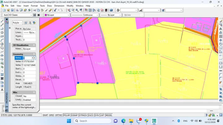 (S692) Đất mặt Kênh, xã Trung Lập Thượng, dt 1.360m2,  đất ONT, giá 1 tỷ 360