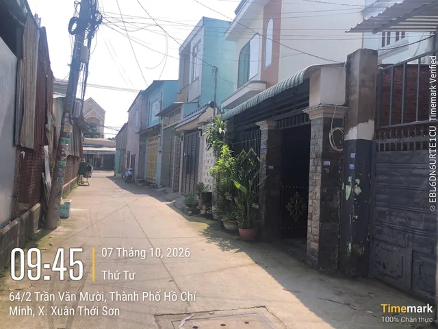 Bán Nhà  DT90m2 có 1T+1L DTSD 130m2 giá 3.6 tỷ TL tại 69 Trần Văn Mười Xã Xuân Thới Đông Huyện Hóc Môn, HCM