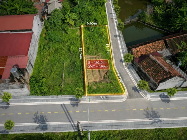 Bán Đất 162m2 có sẵn 100 m2 thổ cư giá 1.25 tỷ tại - Chọn - Xã Điềm Thụy Thái Nguyên