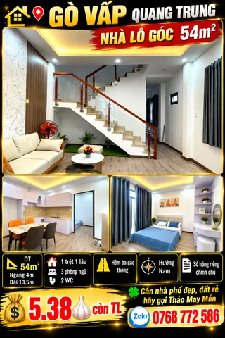 Bán nhà riêng, 54 m², Gò Vấp