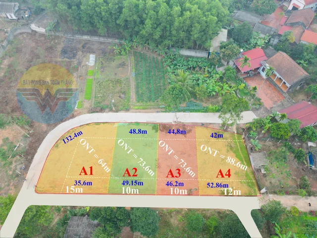 Bán Đất 150m2 có sẵn 70 m2 thổ cư giá 400 triệu tại Xã Tân Đức Huyện Phú Bình Thái Nguyên