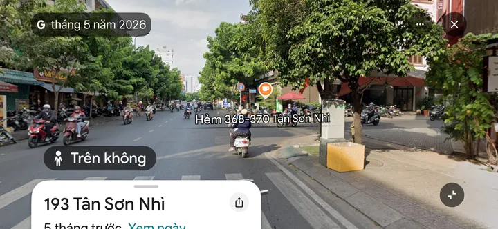 Bán căn nhà đôi khu hẻm 368 Đường Tân Sơn Nhì Phường Tân Sơn Nhì Quận Tân Phú TP. Hồ Chí Minh