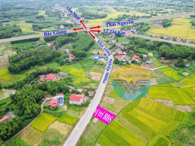 Bán Đất 104m2 có sẵn 74.5 m2 thổ cư giá 1.45 tỷ tại Xã Tân Thành Huyện Phú Bình Thái Nguyên