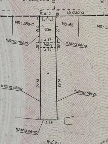 Bán Nhà Mặt Tiền 55A Đặng Dung, Tân Định, Quận 1