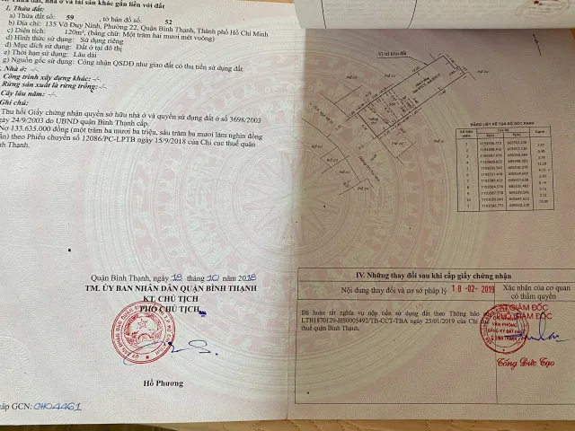 Bán Nhà Mặt Tiền 135 Võ Duy Ninh, P22, Bình Thạnh